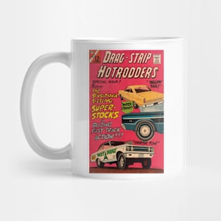 Retro Vintage Muscle Cars Drag Racing Artwork Mug